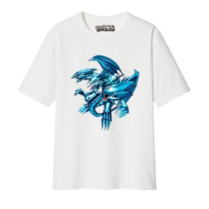 CAMISETA DRAGON BLANCO DE OJOS DE TRES CABEZAS B