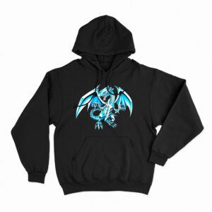 SUDADERA DRAGON BLANCO DE OJOS AZULES